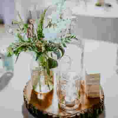 Casual Rustic Wedding Centerpiece